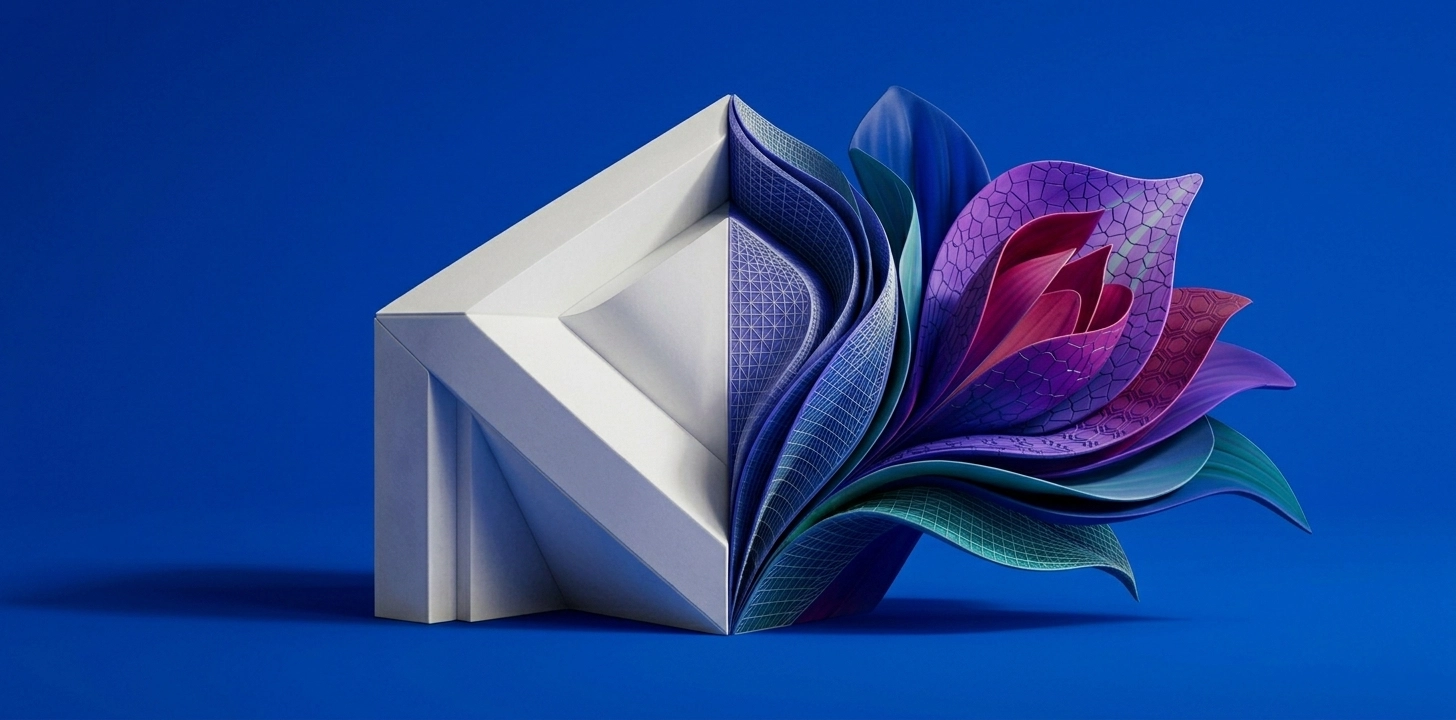 Brand foundation transforming to visual expression