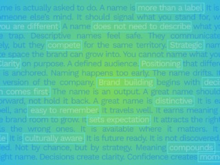 Brand Names Are Decided, Not Discovered